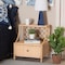 Baxton Studio Lalo Modern Bohemian Natural Brown Rattan 1-Drawer Nightstand 231-13153-ZORO - alternate 7